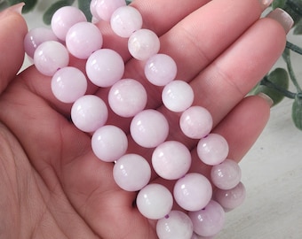 Kunzite Crystal Bead Bracelet: Quality Stretch Jewelry