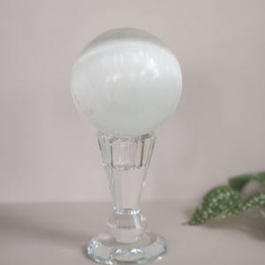 Sphère de cristal de sélénite Sphère de cristal satiné