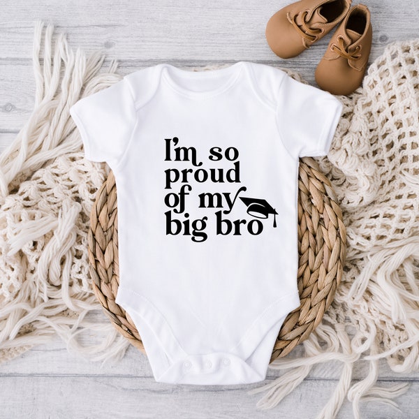 Proud of my Big Bro Graduation Crew Outfit, Class of 2024, Graduation Gifts, Family Graduation Shirts, Baby Graduation, Kindergarten Grad