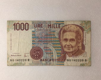 1000 Lire Etsy