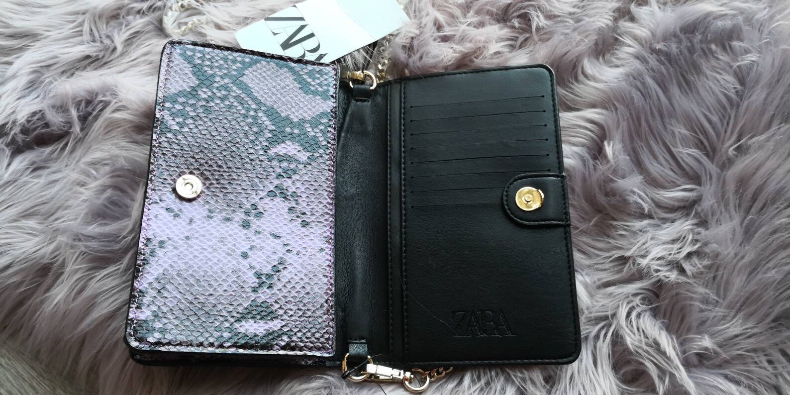 Zara Purple Embossed Wallet Mini Bag New with Tags | Etsy
