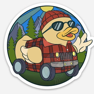 Adventure Duck/Vinyl Sticker/Jeep/Ducking