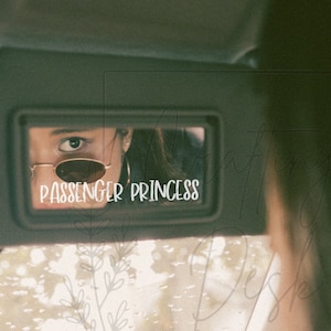 Passenger princess decal, mirror decal, Rear view mirror decal, Custom car decal, gift for her, car accessories, passenger princess sticker