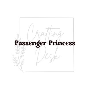 Passenger princess decal, mirror decal, Rear view mirror decal, Custom car decal, gift for her, car accessories, passenger princess sticker