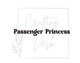 Passenger princess decal, mirror decal, Rear view mirror decal, Custom car decal, gift for her, car accessories, passenger princess sticker