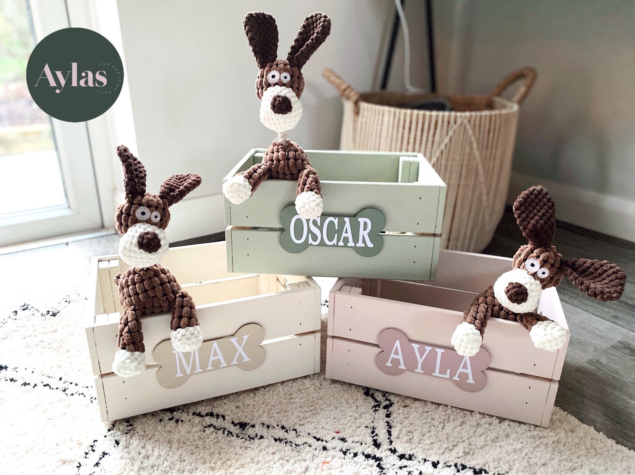 Personalised Dog Toy Box Storage Box Wooden Crate Pet Box Etsy UK