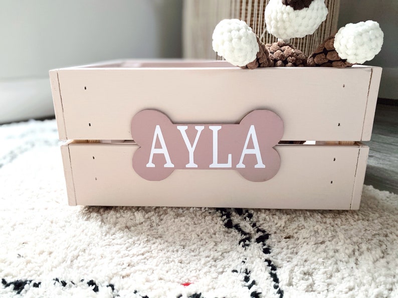 Personalised Dog Toy Box Storage Box Wooden Crate Pet Box Etsy UK