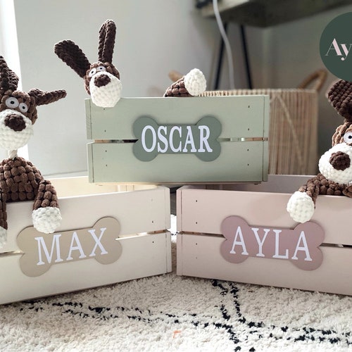 Personalised Dog Toy Box Storage Box Wooden Crate Pet Box Etsy UK