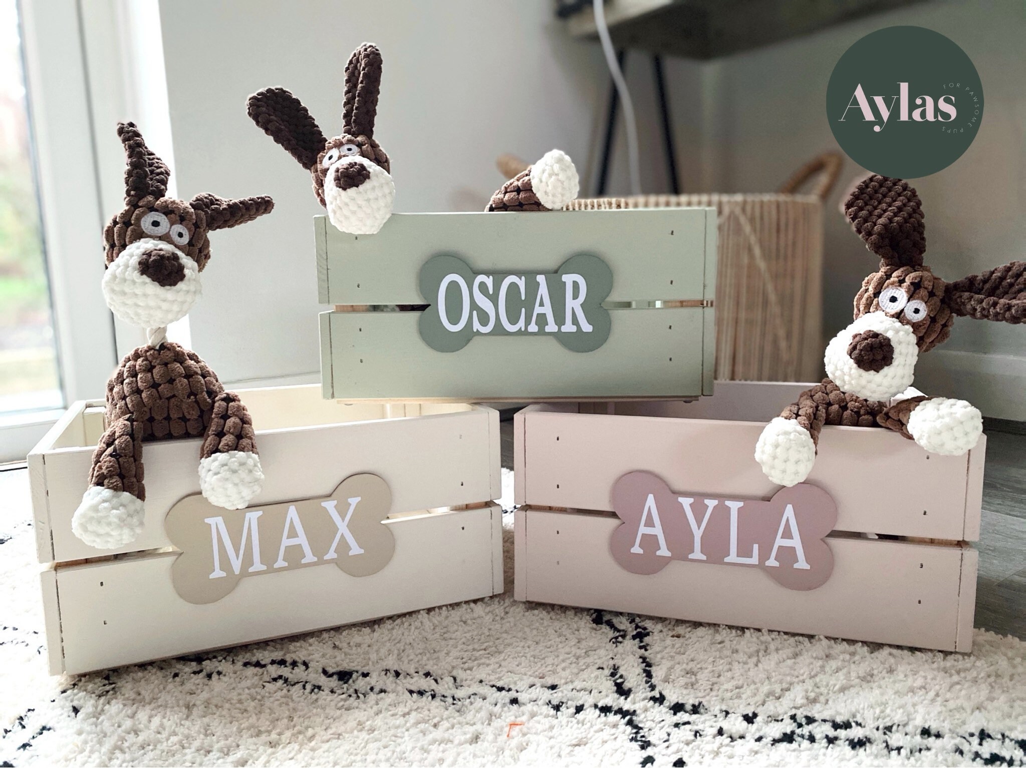 Personalised Dog Toy Box Storage Box Wooden Crate Pet Box Etsy UK