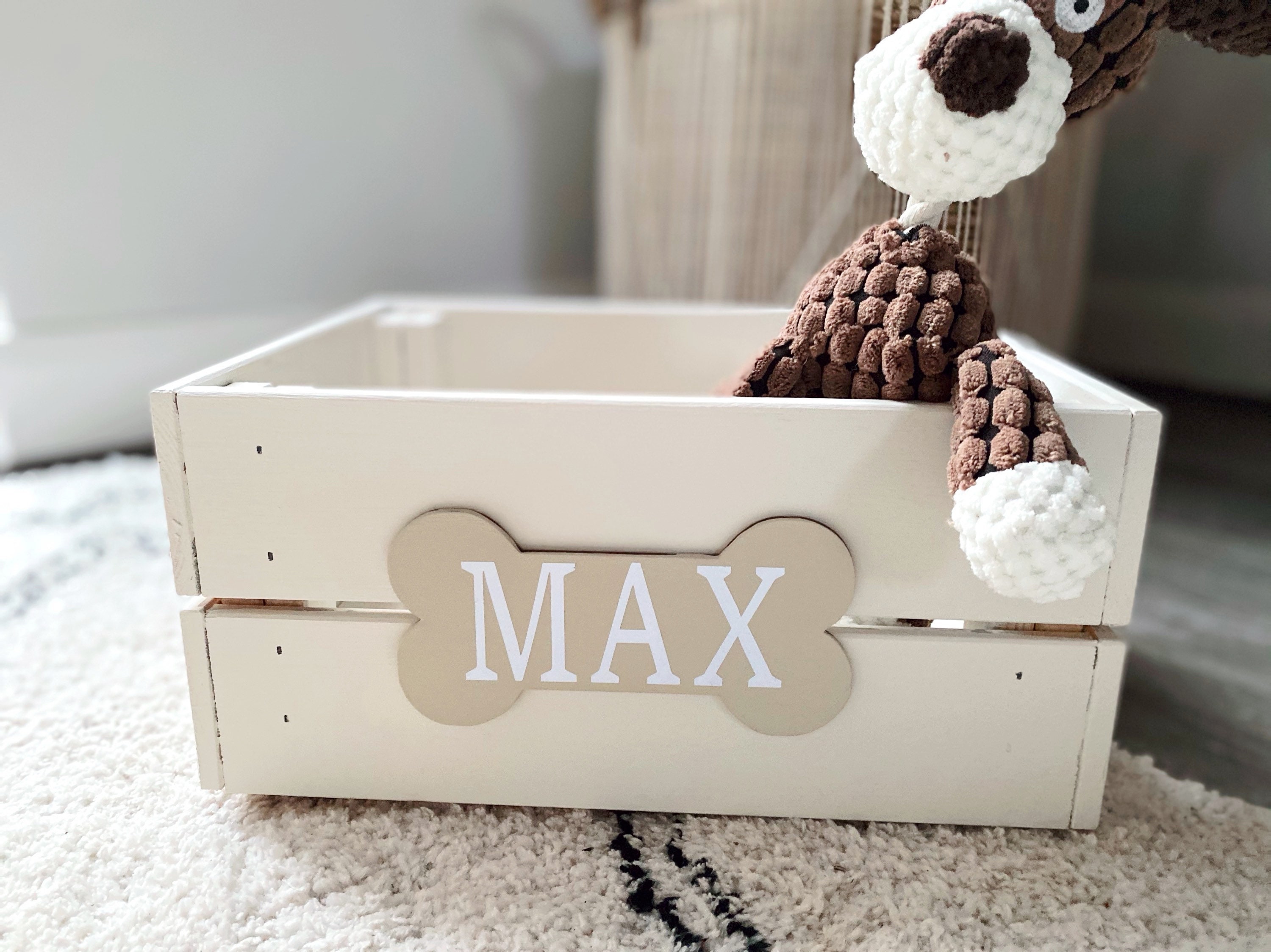 Personalised Dog Toy Box Storage Box Wooden Crate Pet Box Etsy UK