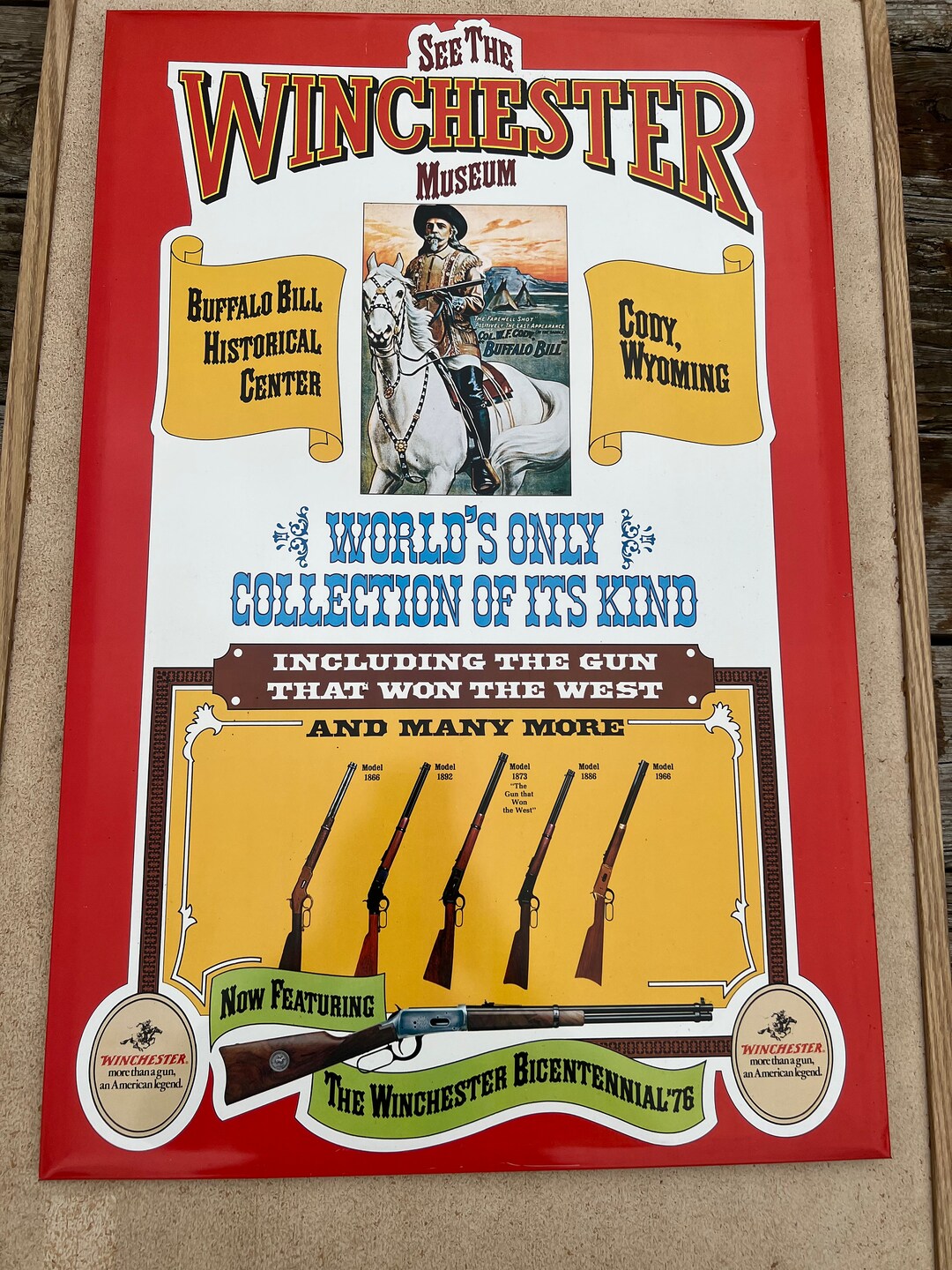 Winchester Museum Buffalo Bill Advertising Tin Etsy