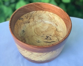 Rimmed Spalted Maple Bowl