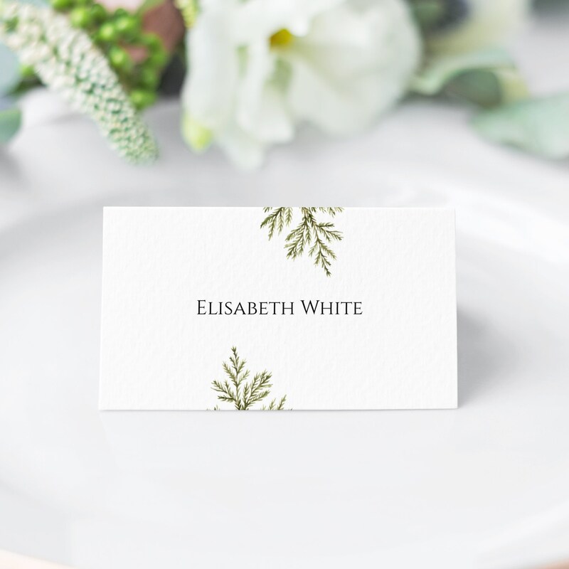 Winter Place Cards - Etsy