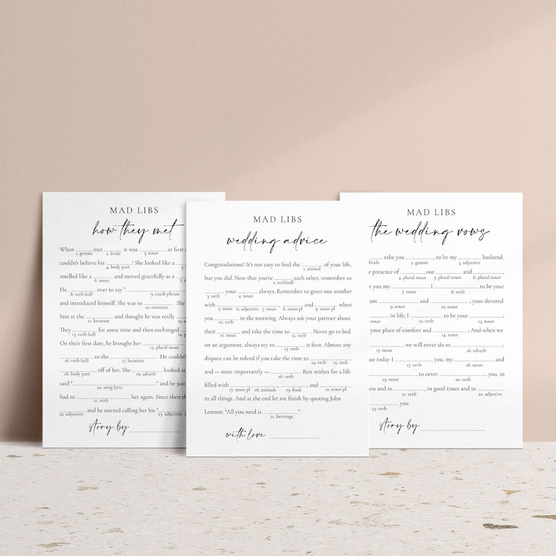 The Game of Lib - Etsy