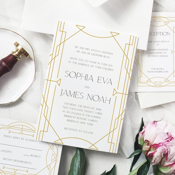 Gatsby Wedding Etsy