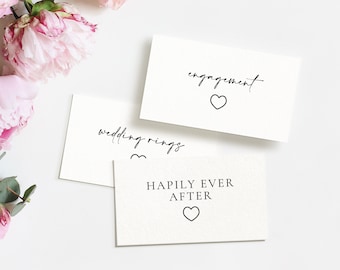 Wedding Pictionary Cards: Bridal Shower Game (Ready to Print PDF)