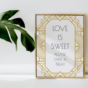 Custom Art Deco Printable Sign Template, 1920s Sign Template, Art Deco ...