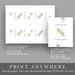Winter Wedding Place Cards Template, Christmas Party Place Card ...