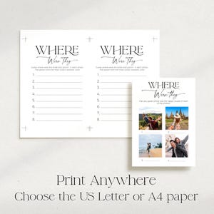 Print anywhere on US letter size paper or European A4 size paper