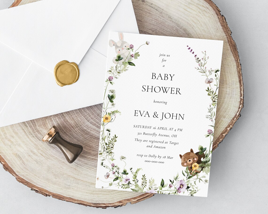 Printable Baby Shower Party Essentials Editable Baby Shower - Etsy