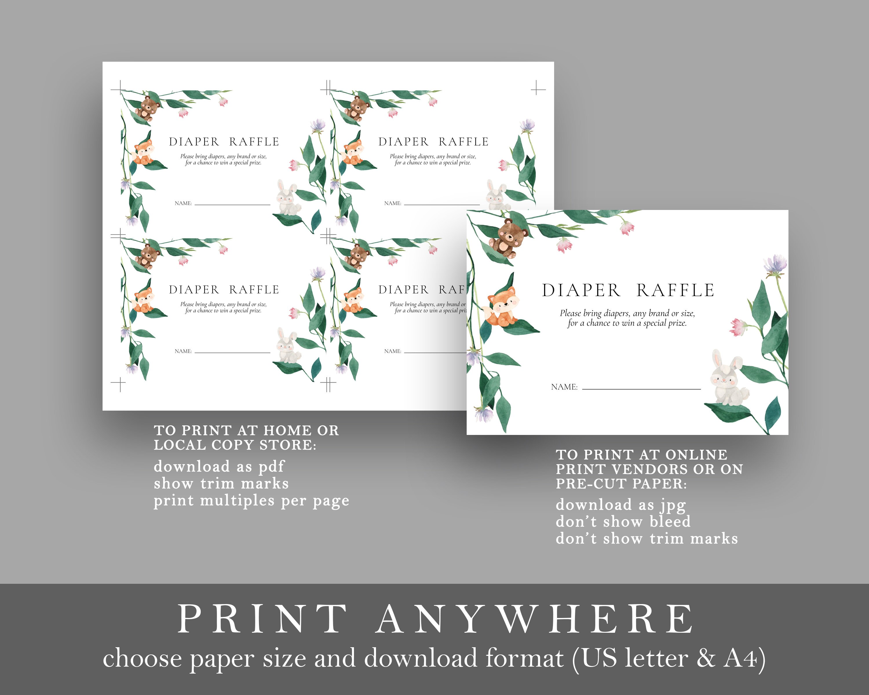 Printable Baby Shower Invitation Kit Editable Baby Shower - Etsy