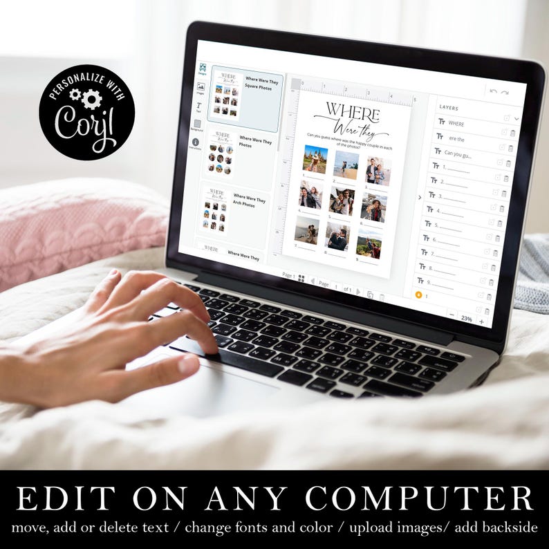 Edit on any computer with the free Corjl browser app