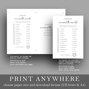 100 Bridal Shower Games Bundle, Modern Bachelorette Party Games, 100% Editable Printable Templates image 5