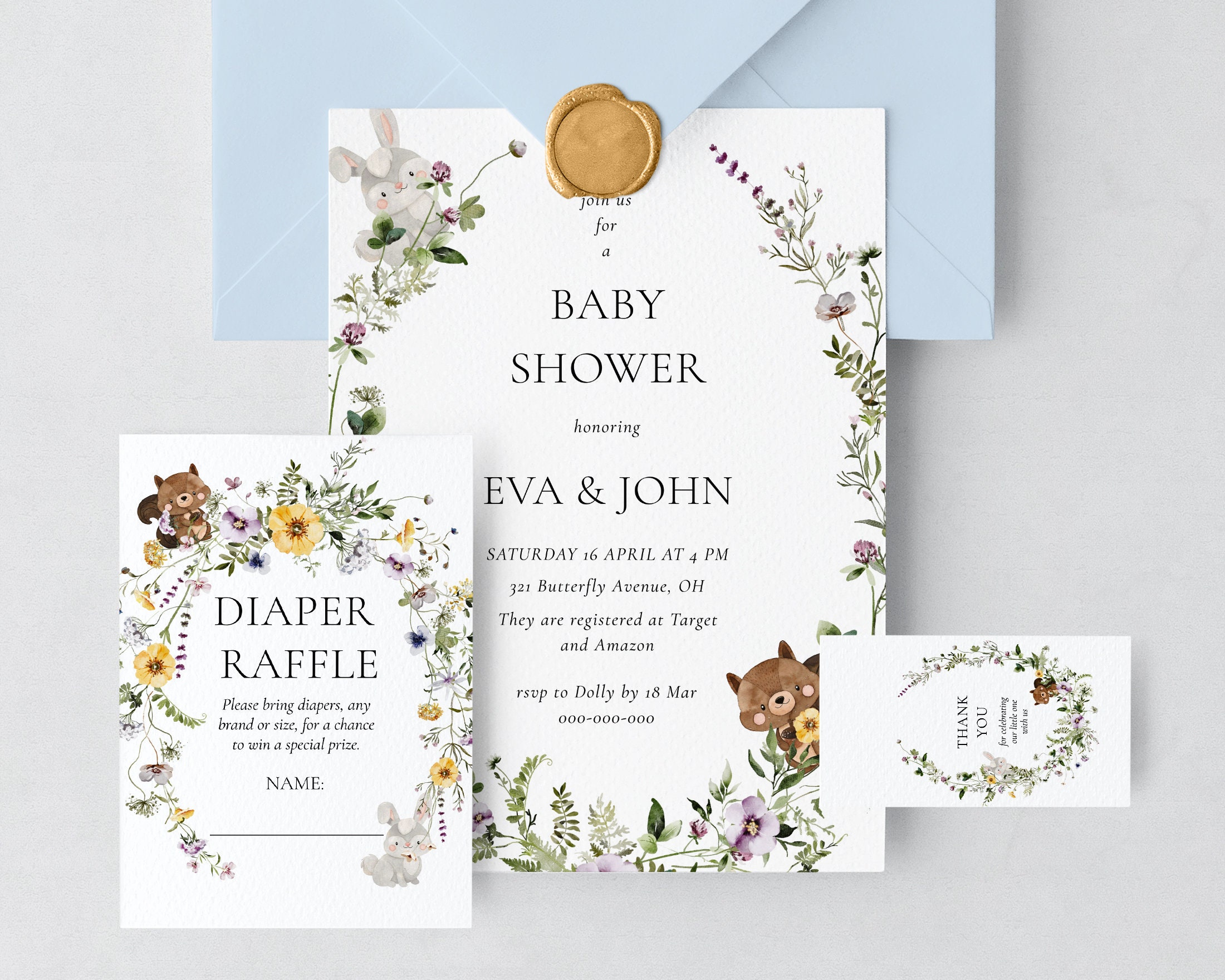 Printable Baby Shower Party Essentials Editable Baby Shower - Etsy