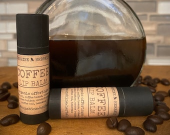 Organic Coffee Lip Balm || Coffee Lovers || All Natural Lip Balm || Moisturizing || Chapped Lips || Gift