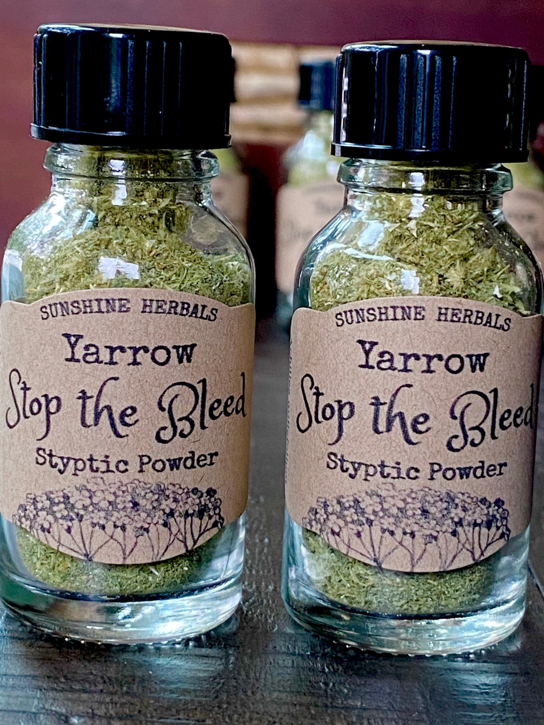 Yarrow Styptic Powder Organic Leaf and Flower Yarrow Powder Natural