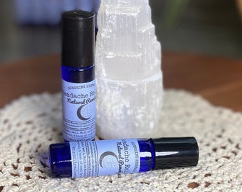 Organic Headache Relief Rollerball: Peppermint, Lavender & Eucalyptus