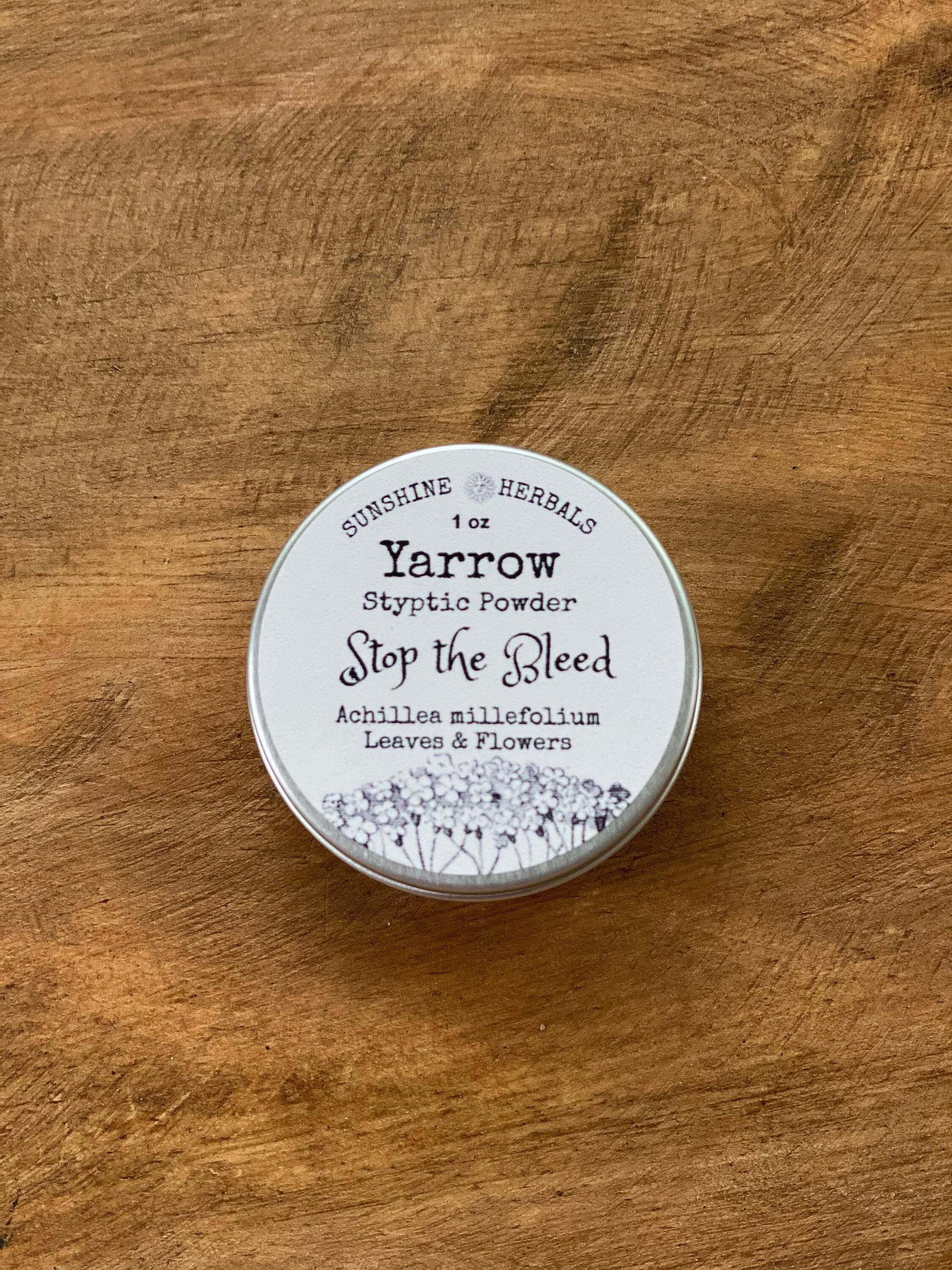 Yarrow Styptic Powder Organic Leaf and Flower First Aid Etsy