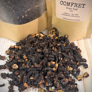 Organic Comfrey Root | Cut and Dried Herb | Symphytum officinale | Non GMO |
