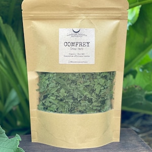 Organic Comfrey Leaves | Dried Herb | Fresh High Quality Plants