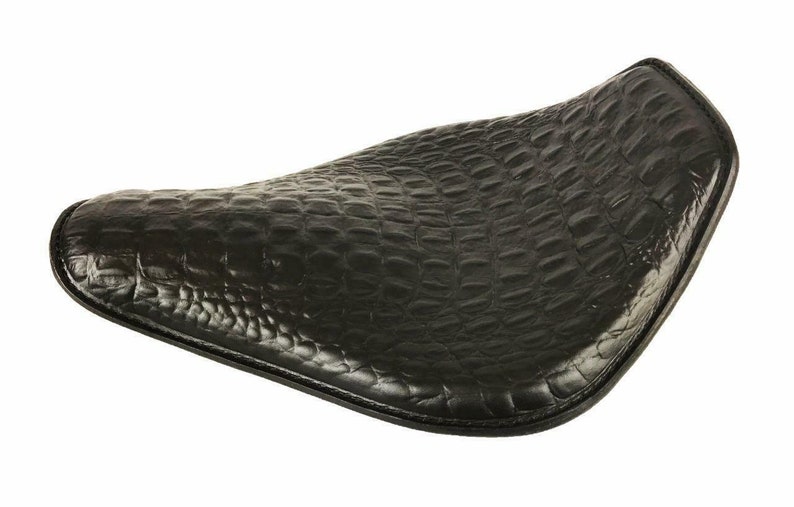 Harley Sportster Honda Spring Seat Chopper Bobber10x13 Blk Ds Snub Nose Leather