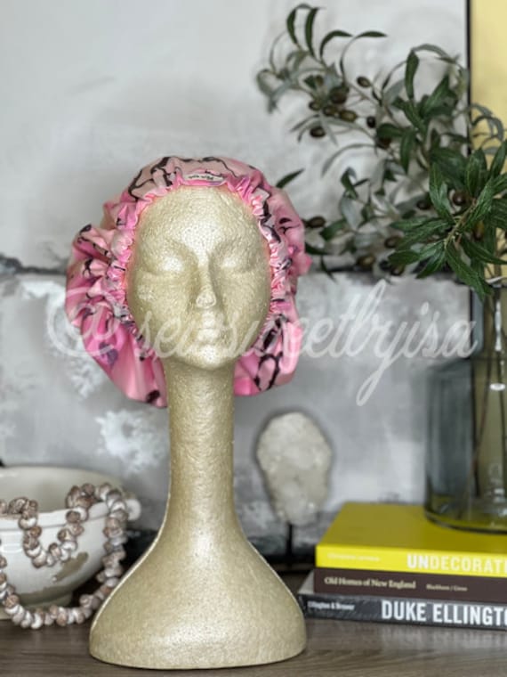 Satin Lined Shower Cap Bath Hat Shower Cap Etsy Canada