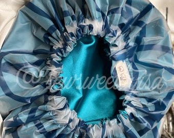 Waterproof Satin Lined Shower Cap