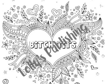 8 Adult Swear Word Printable Colouring Pages