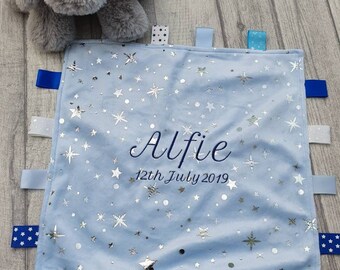 personalised baby comfort blanket