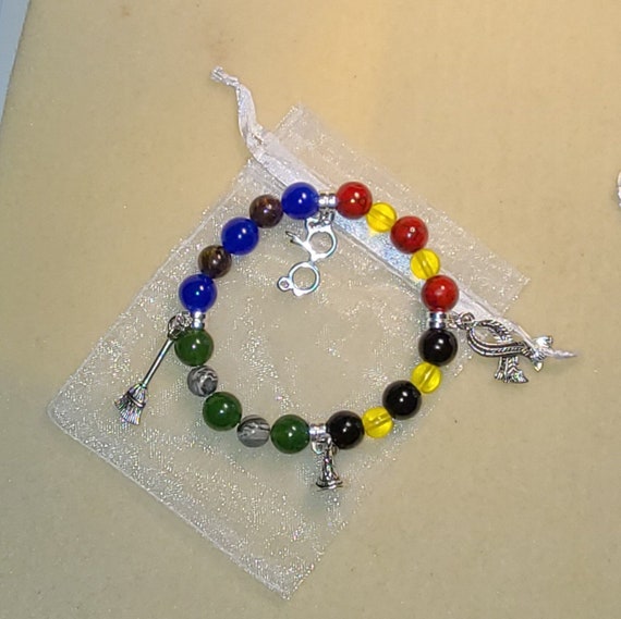 Harry Potter Beaded Charm Bracelet - Etsy Sweden