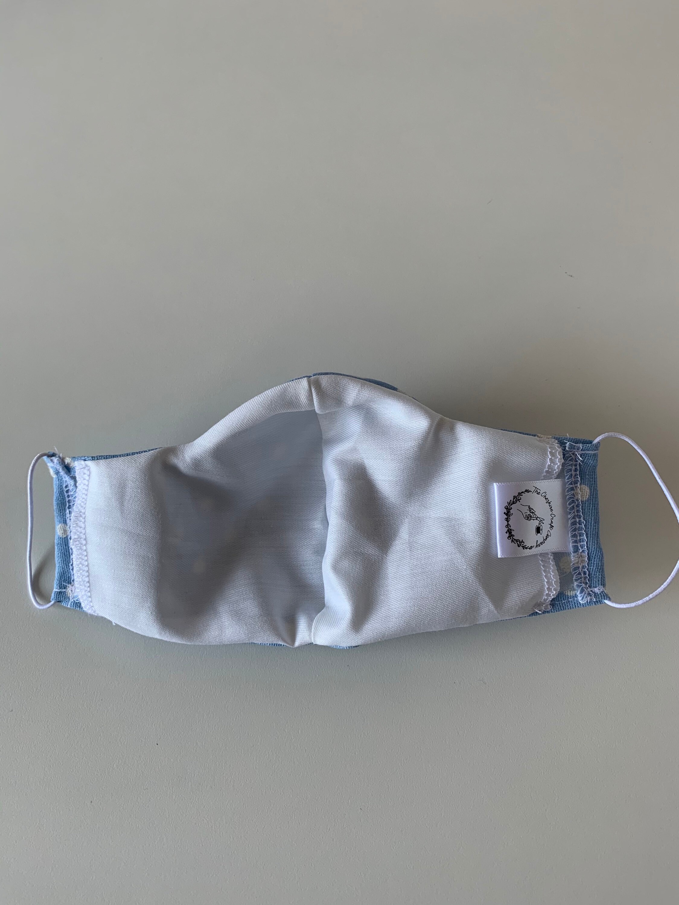 Blue Spotty Face Mask Adult Face Mask Ladies Face Mask Etsy