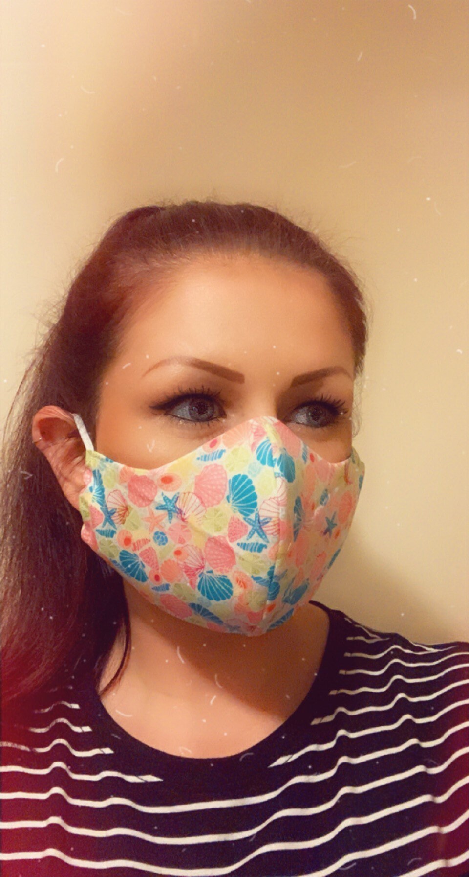 Seashells Face Mask Adult Face Mask Ladies Face Mask Etsy