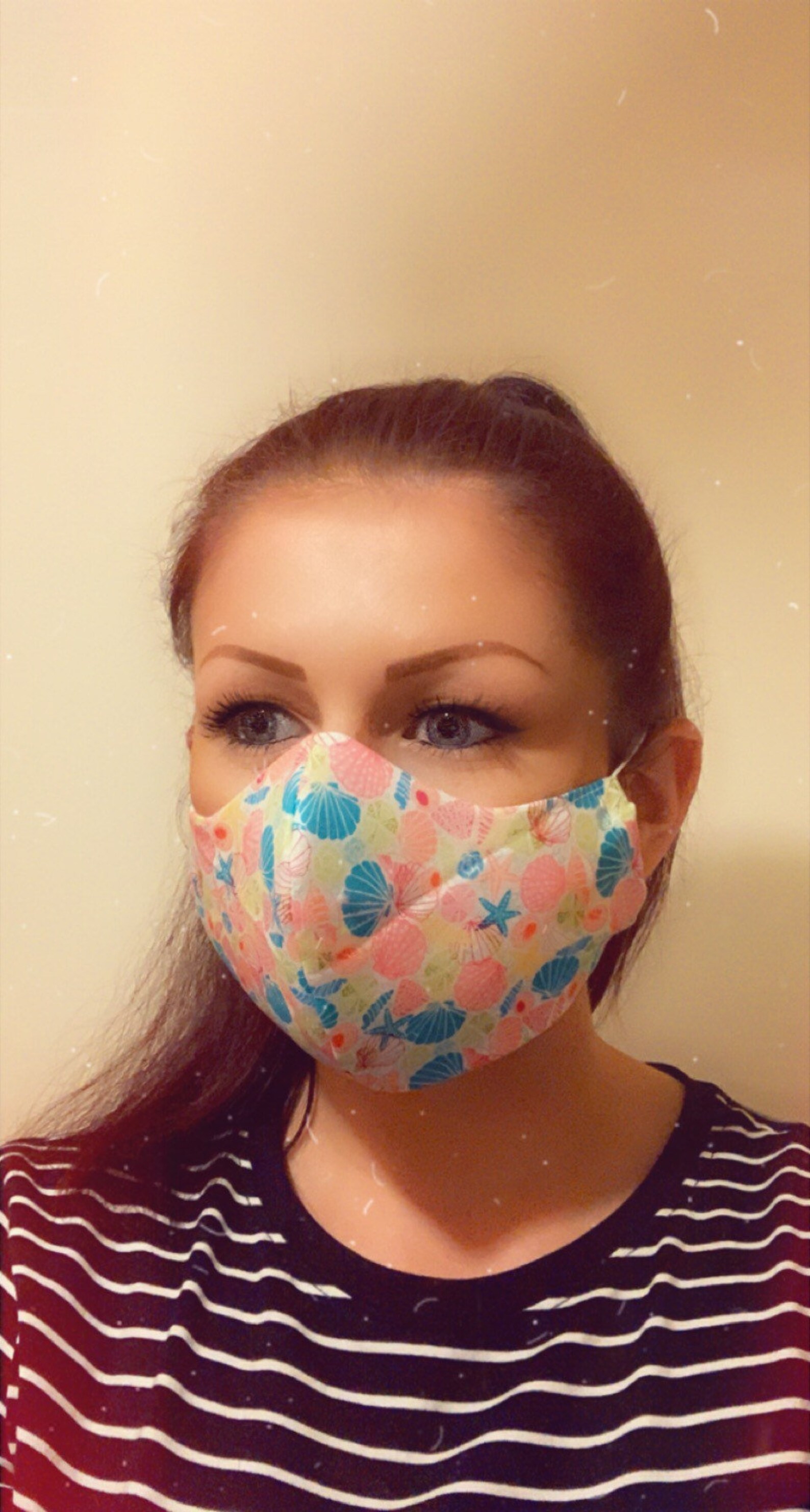 Seashells Face Mask Adult Face Mask Ladies Face Mask Etsy