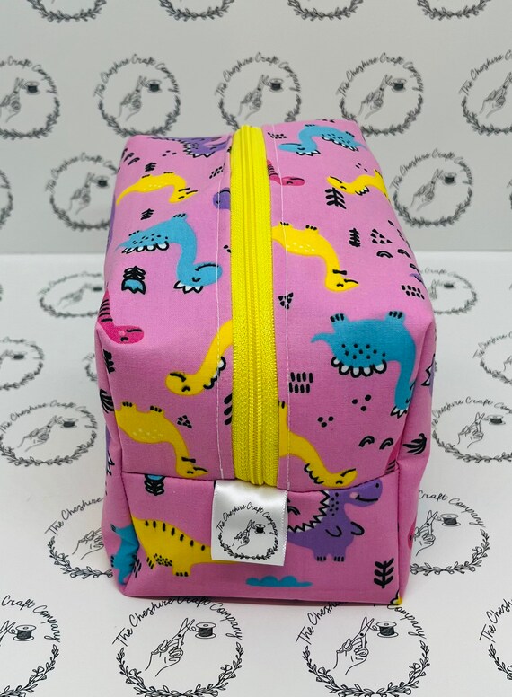 Pink Dinosaur Make up Bag Make up Bag Wash Bag Toiletry Bags