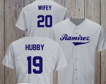 custom couples baseball jerseys