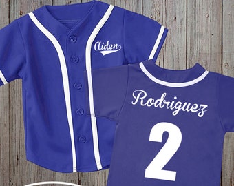 toddler baseball jersey personalized