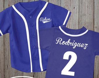 personalized baby baseball jersey