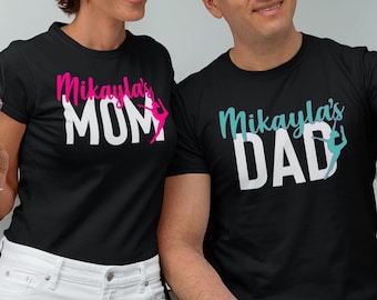 Custom Dance Parent Shirts | personalized dance mom and dad shirts with dancer's name