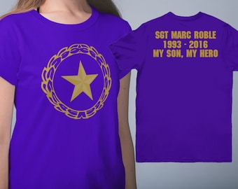 Personalized Gold Star Family Shirts