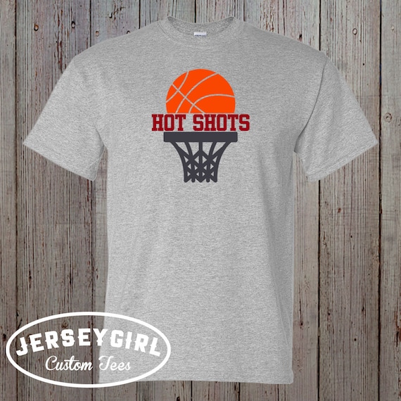 Custom Basketball Performance, Personalized Basketball Warm Up T-Shirt, Add  Your Team Name, Youth & Adult Sizes Available (Youth Large, SILVER)